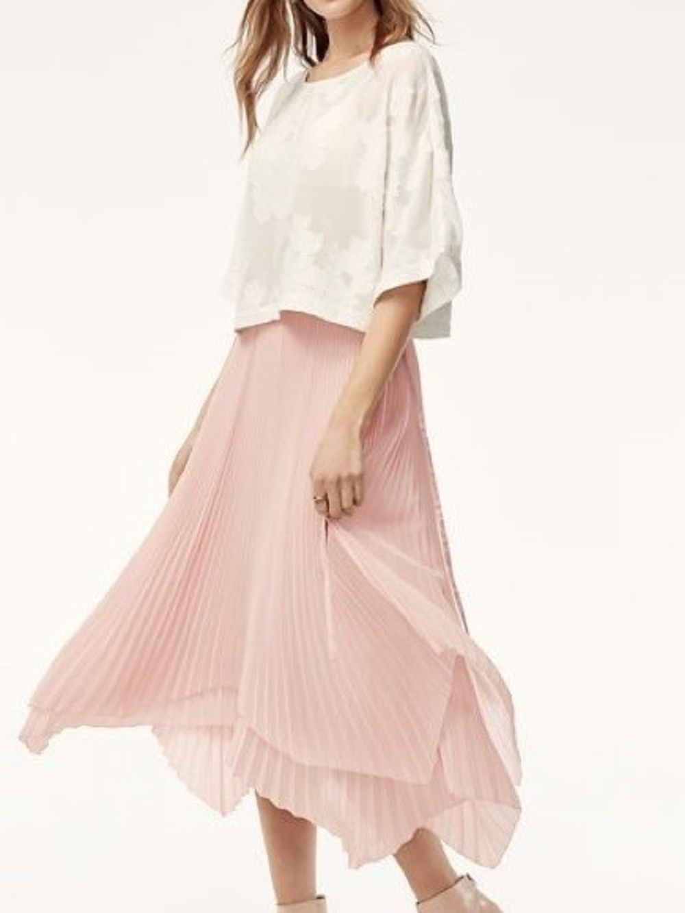 NWOT Aritzia Wilfred Dubois Chiffon Skirt - Camille Size 8